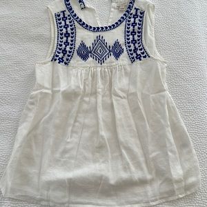 J.crew Aztec linen top